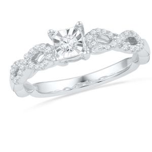 Zales Sterling Silver Diamond Promise Ring
